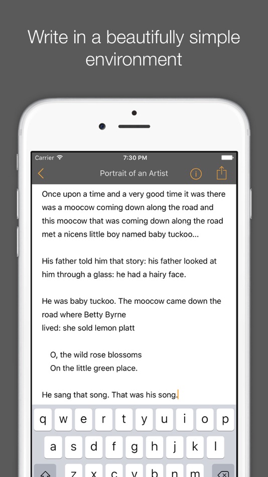 #1. Compo — A Writing App (iOS) 由: Motileware