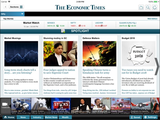 【图】The Economic Times for iPad(截图1)