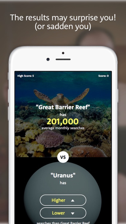 The Higher Lower Game