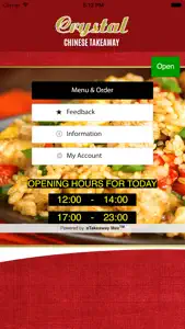Crystal Chinese Takeaway screenshot #1 for iPhone