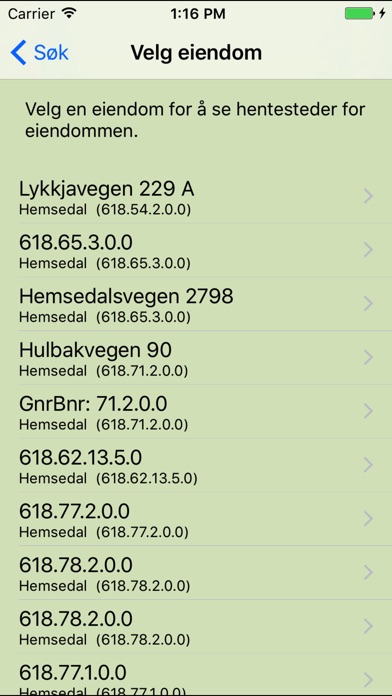 Hallingdal Renovasjon screenshot 2