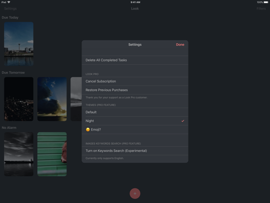 Look Reminder 2 iPad screenshot 5 - Productivity app