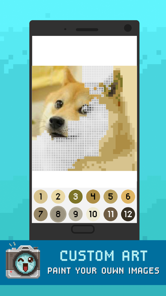 #3. Pixel Color By Number (iOS) Podle: MiniJuegos.com