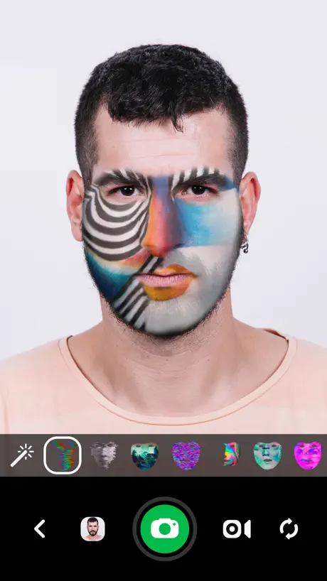 Glitch Photo - Real-Time Mask