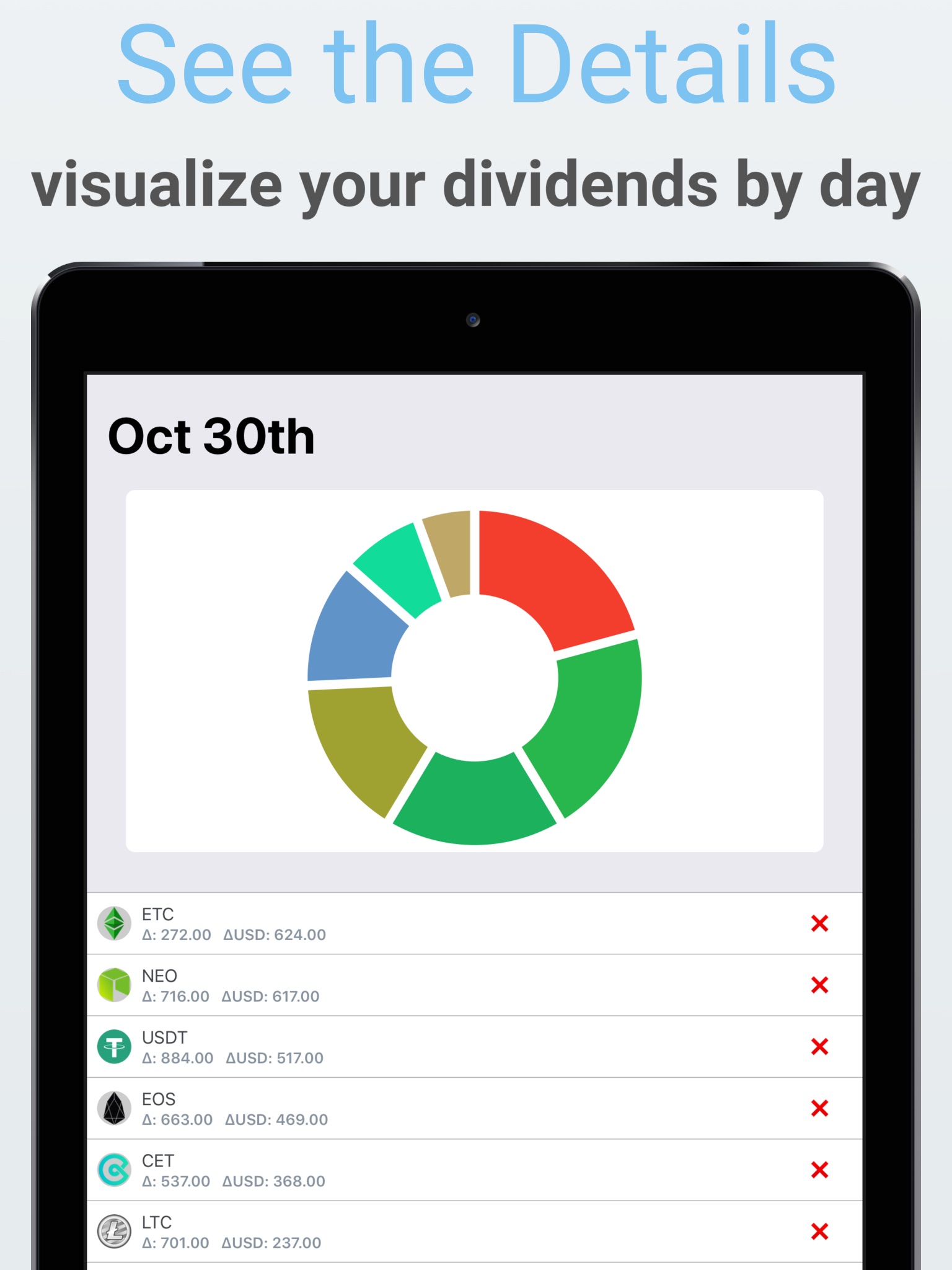 Crypto Dividend Tracker screenshot 2