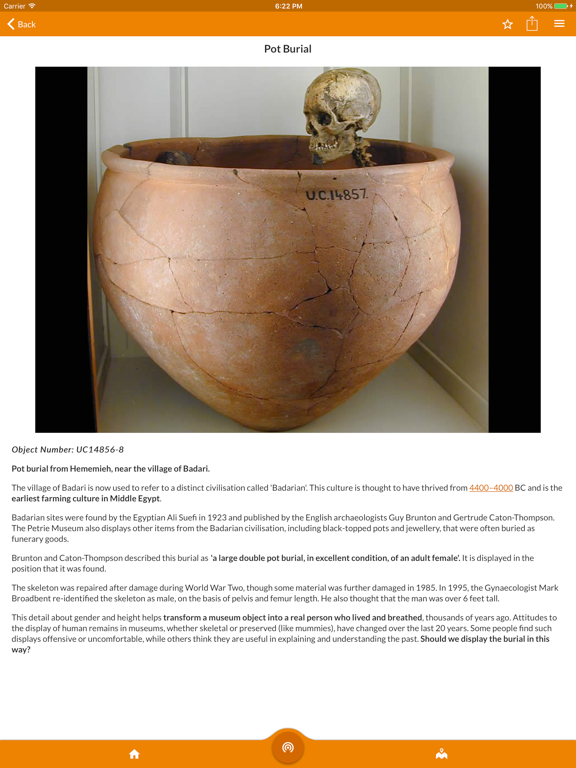 Petrie Museum iPad screenshot 5 - Travel app