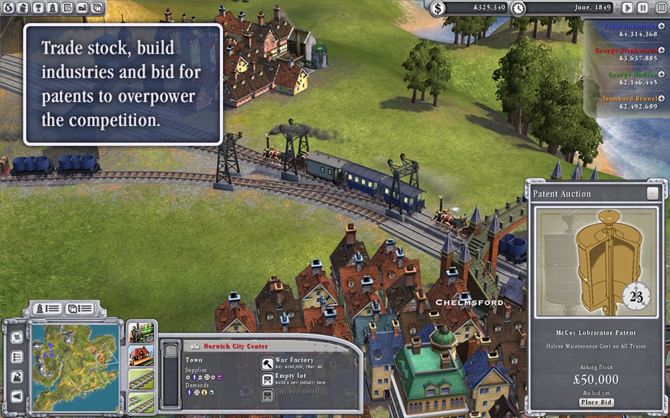 #5. Sid Meier's Railroads! (macOS) Bởi: Feral Interactive Ltd