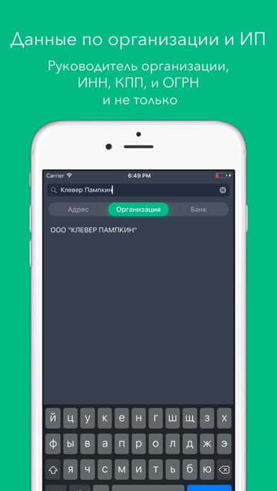DataHero - Поиск по организациям, банкам и адресам screenshot 3