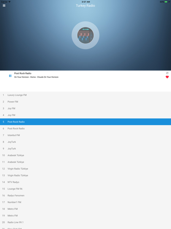 Turkey Radio Station: Turkish iPad screenshot 5 - Music app