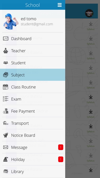 School Management System App screenshot 2