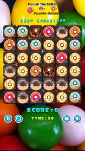 Donut Match3 Puzzle Game screenshot #2 for iPhone