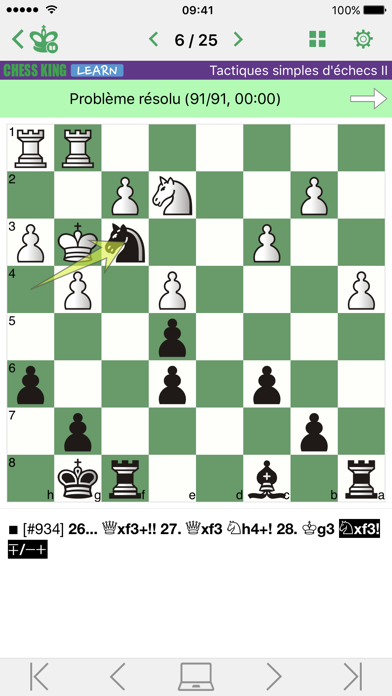 Screenshot #2 pour Tactiques simples d'échecs II