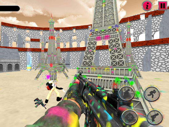 Screenshot #6 pour Stickman Paintball Arena Boom