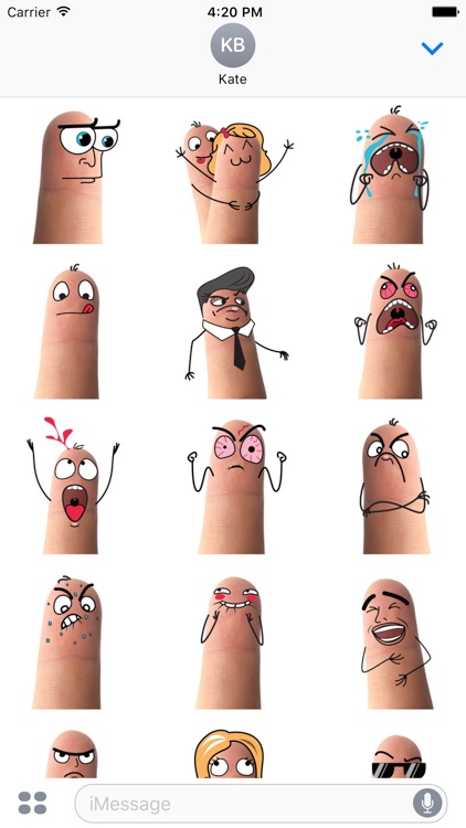 Finger Couple in Love Sticker