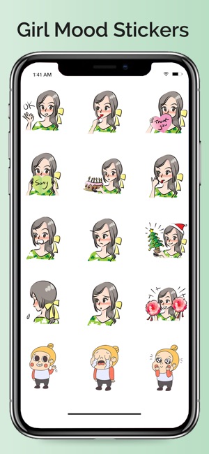 Girlish Mood Stickers(圖4)-速報App