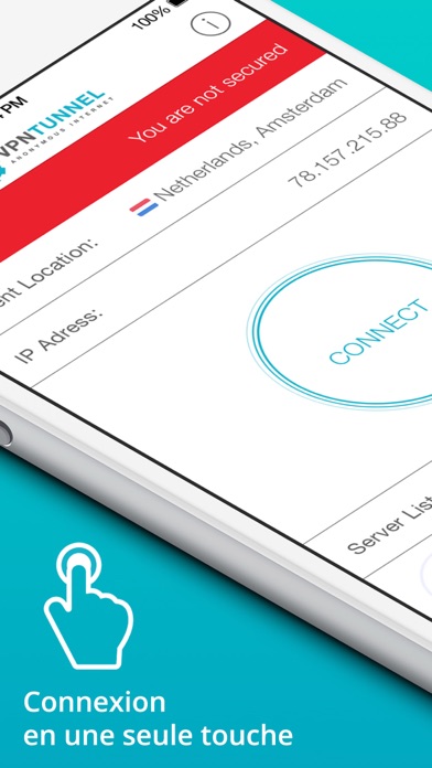 Screenshot #1 pour VPNTunnel – Anonymous Internet