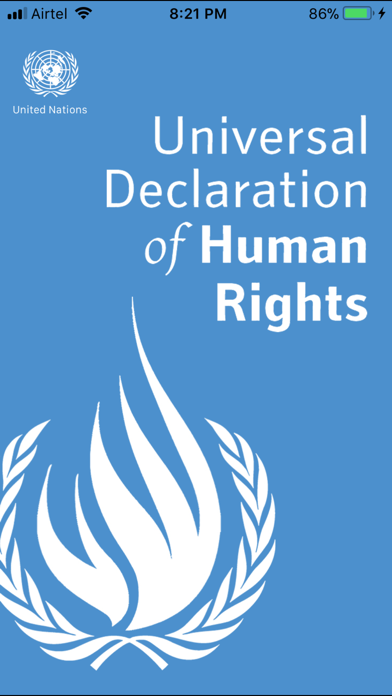 Declaration of Human Rights Screenshot