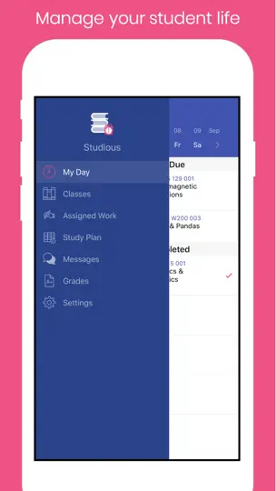 Captura de pantalla de Studious en iPhone 1