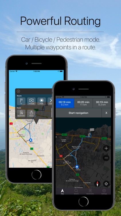 Nicaragua Offline Navigation