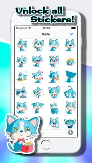 cat stickers: funny tom iphone screenshot 2