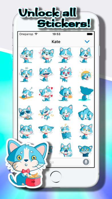 Screenshot #2 pour Le Chat Autocollants: Amusant Tom