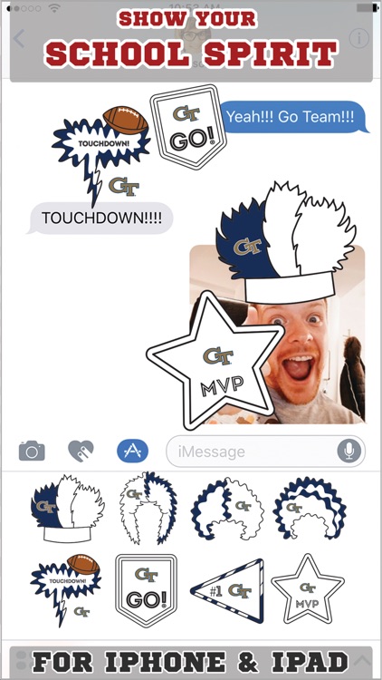 Georgia Tech Yellow Jackets Stickers for iMessage