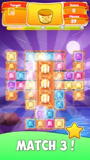 jewel block party : match 3 iphone screenshot 1
