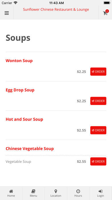 How to cancel & delete Sunflower Chinese Restaurant from iphone & ipad 3