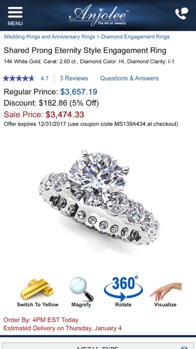 Anjolee iPhone screenshot 4 - Shopping app