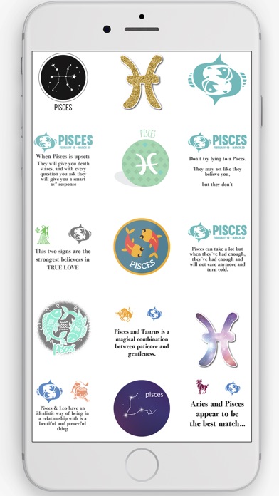 Pisces Stickers Horoscope Sign screenshot 3