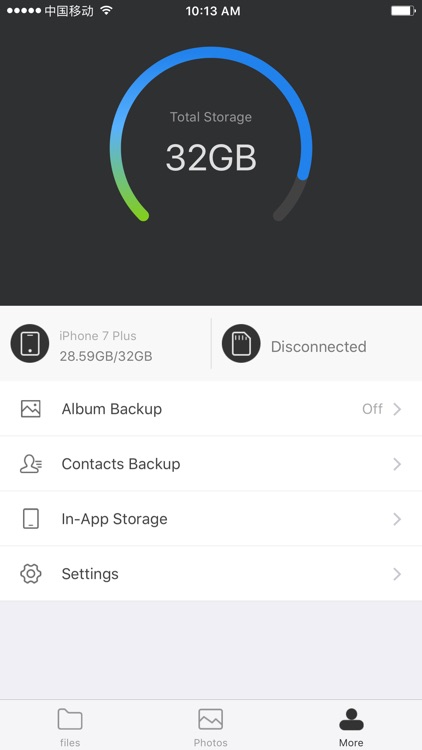 iStorage ：Backup photos in external storages