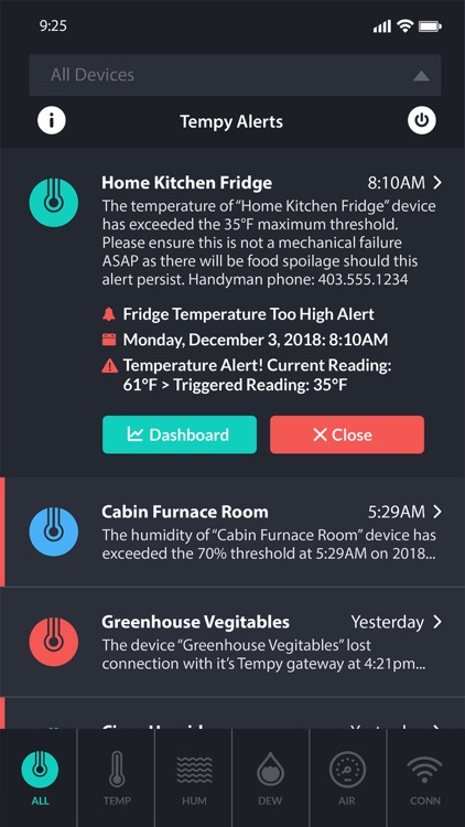 Tempy Alerts