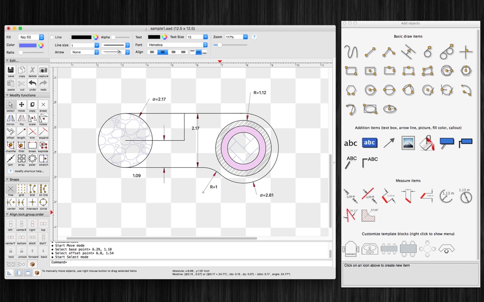 #1. SimpleCAD (macOS) 由: Tien Thinh Vu