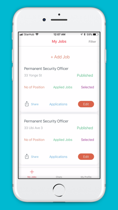 Screenshot #1 pour Security Jobs