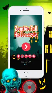 Zombie Fall Game For Halloween screenshot #1 for iPhone