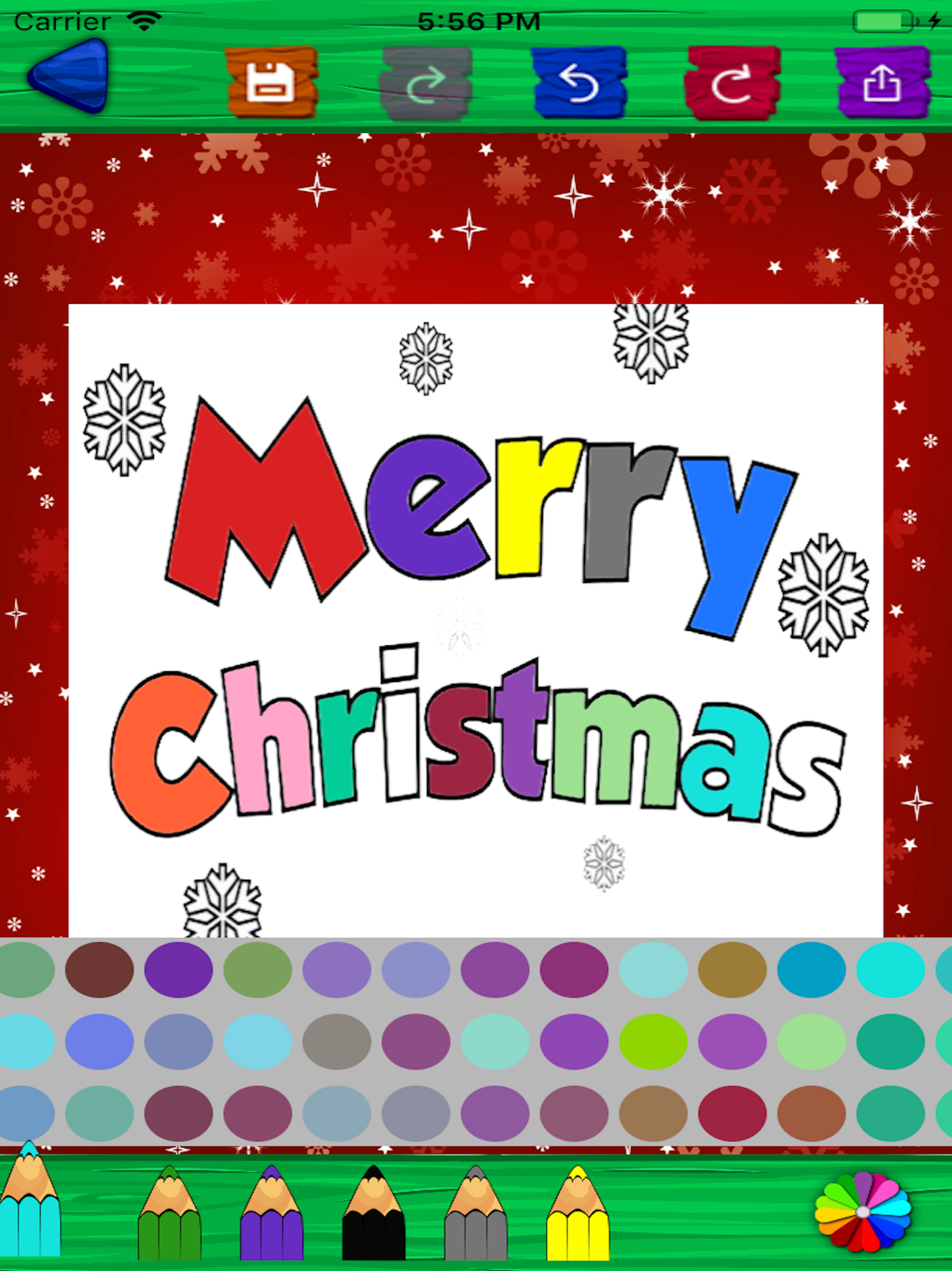 Christmas Colouring Page Book screenshot 5