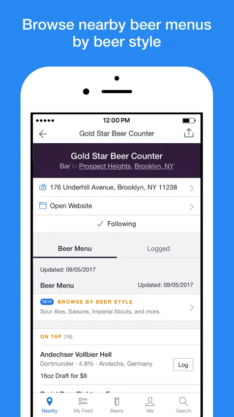 BeerMenus - Find Great Beer