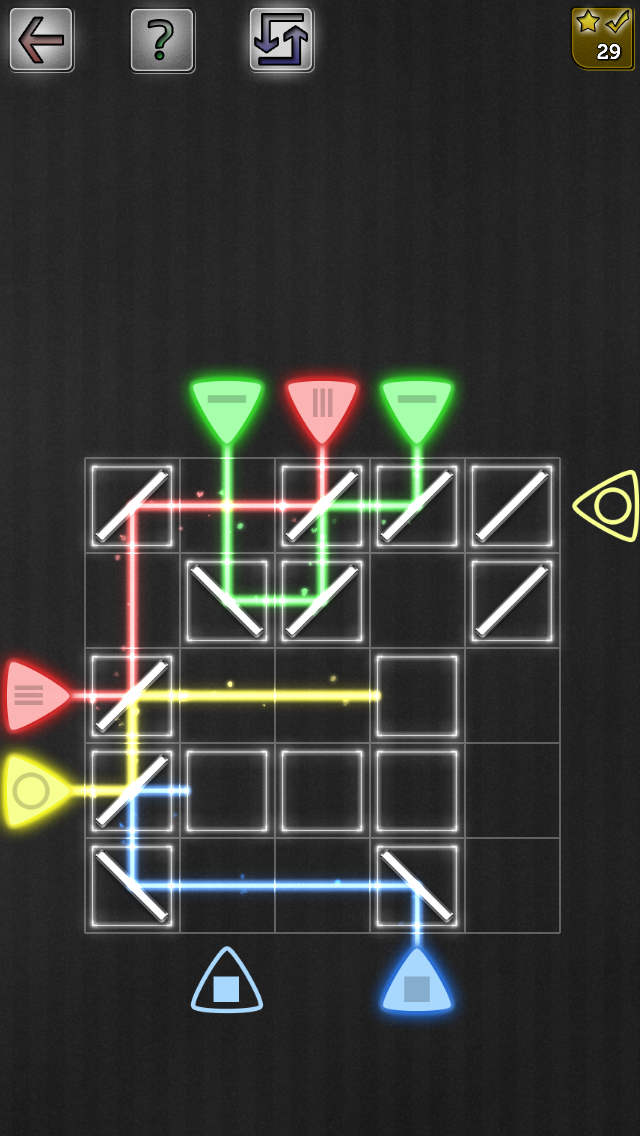 Screenshot #1 pour Miroirs & Réflexions Puzzles