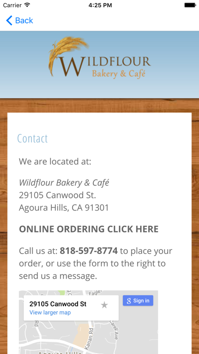 Wildflour Bakery & Cafe Screenshot 3 - AppWisp.com Wildflour Bakery & Cafe Screenshot 3 - AppWisp.com