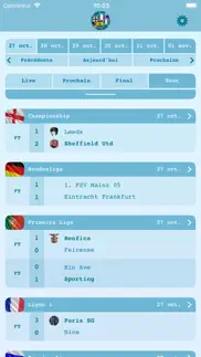 live results football iPhone Captures Décran 1