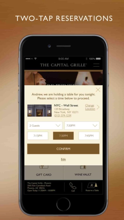 The Capital Grille Concierge