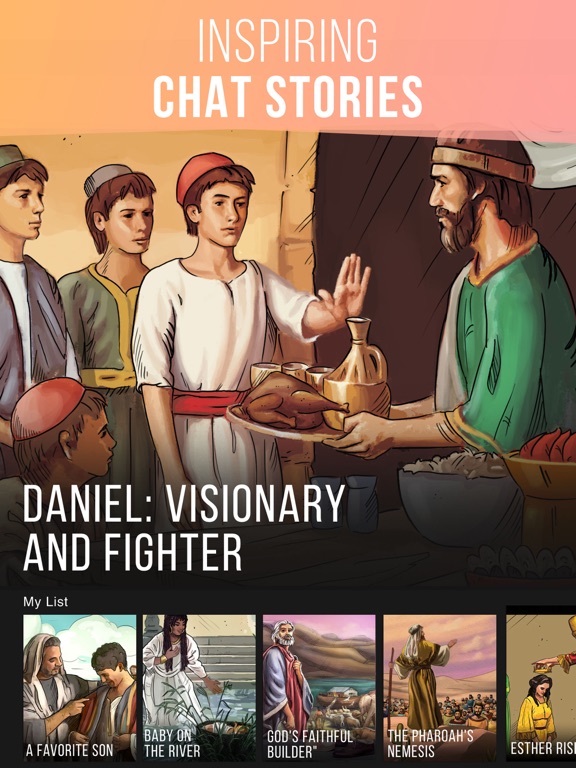 FlashBible - Chat Stories iPad screenshot 1 - Education app