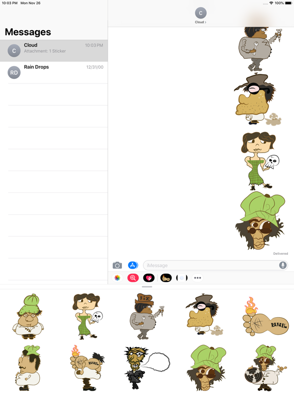 Rafo's Brew iPad screenshot 3 - Stickers app