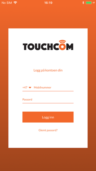 Screenshot 1 of Touchcom Security App