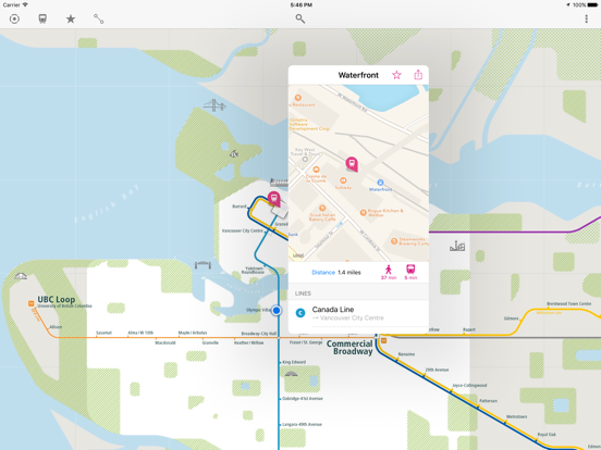 Screenshot #5 pour Vancouver Rail Map Lite
