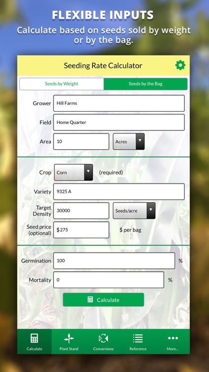 Agro Seeding Rate Calculator