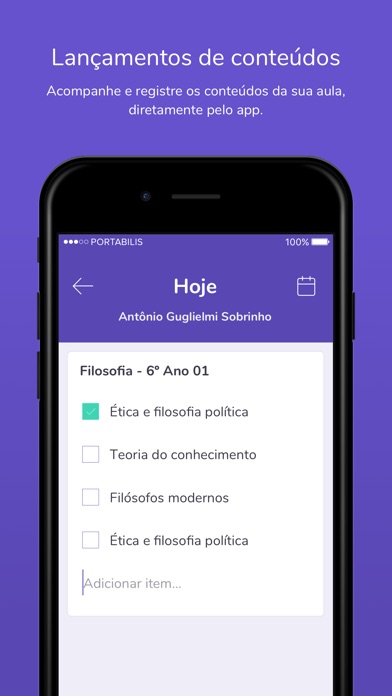 Portabilis Diário screenshot 2