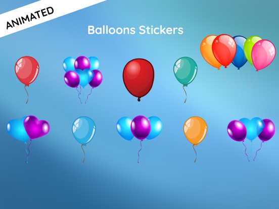 Animated Balloon Birthday Packのおすすめ画像1