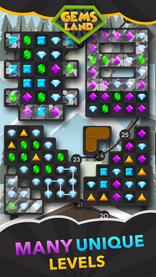 #3. Gems Land: jewels and a color puzzle game (iOS) 由: Infoshell llc
