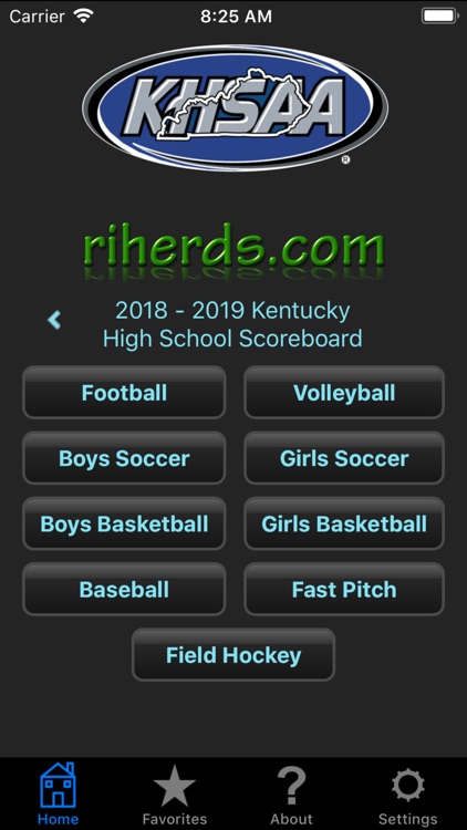 KHSAA/Riherds Scoreboard